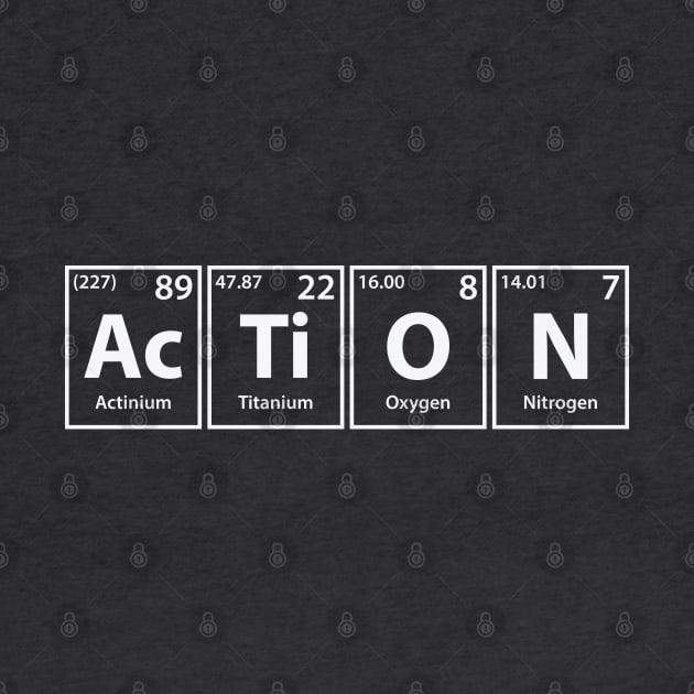 Action (Ac-Ti-O-N) Periodic Elements Spelling by cerebrands